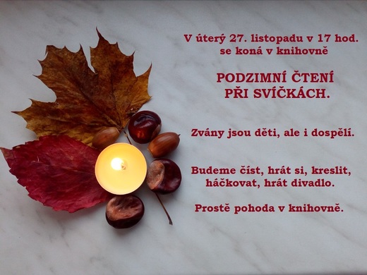Podzimní čtení při svíčkách