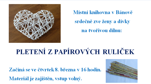 Pletení z papírových ruliček